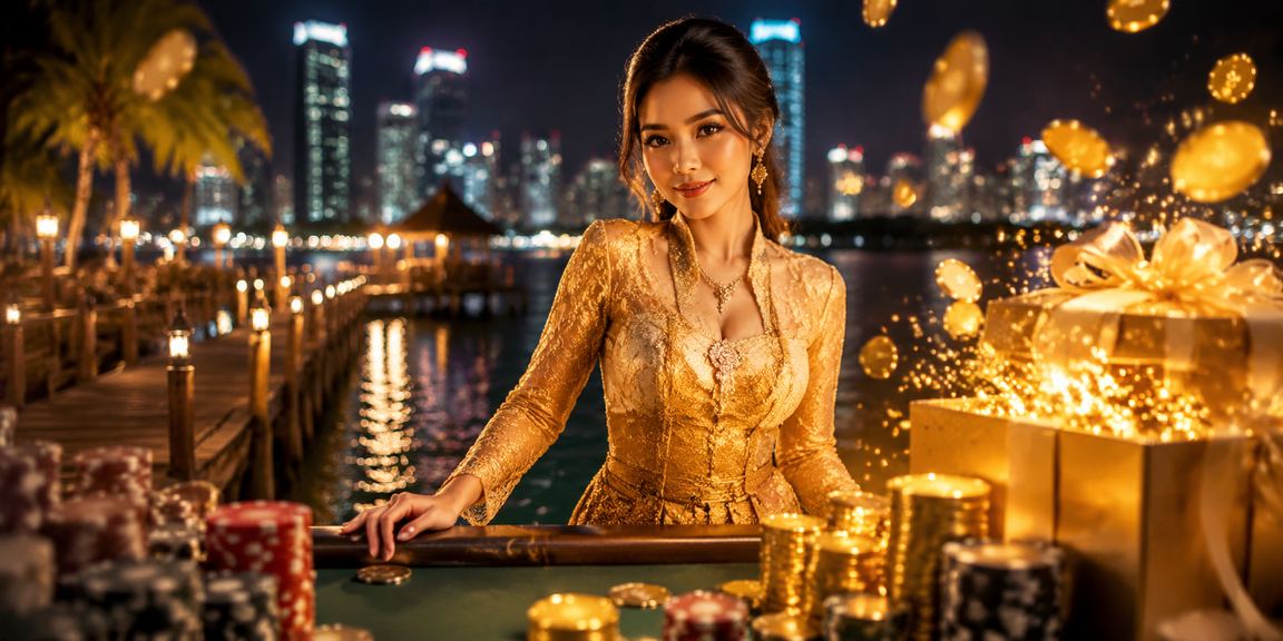 Suasana pertaruhan kasino bergaya kebaya Johor menggambarkan platform vip2cuci