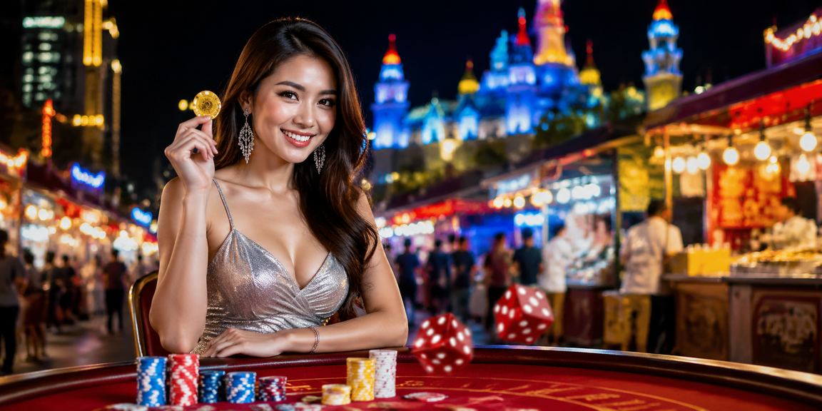 Permainan dadu sic bo gaya Melayu Malaysia dengan suasana kasino tempatan