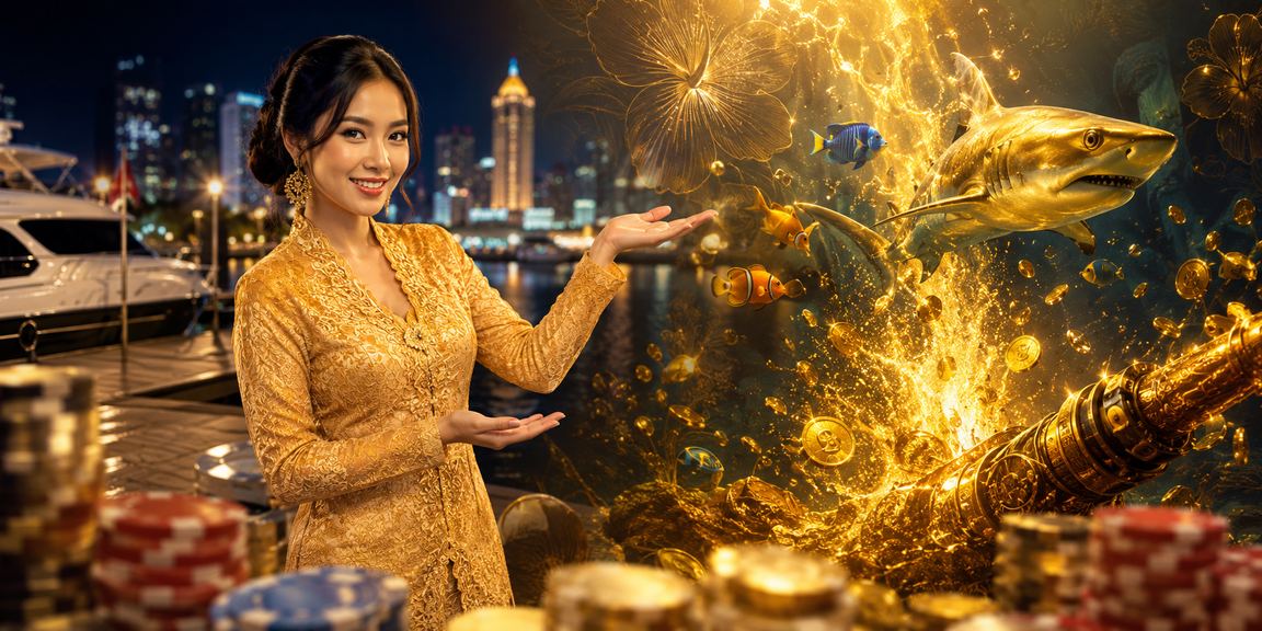 Permainan tembak ikan dengan pakaian kebaya di Seremban